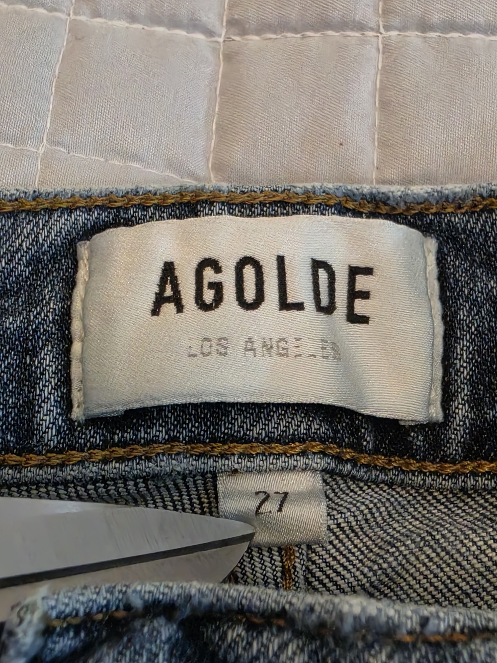 Agolde Willow Mid Rise Slim Straight Jeans Womens 27 Medium Wash (ALTERED) - Picture 6 of 14